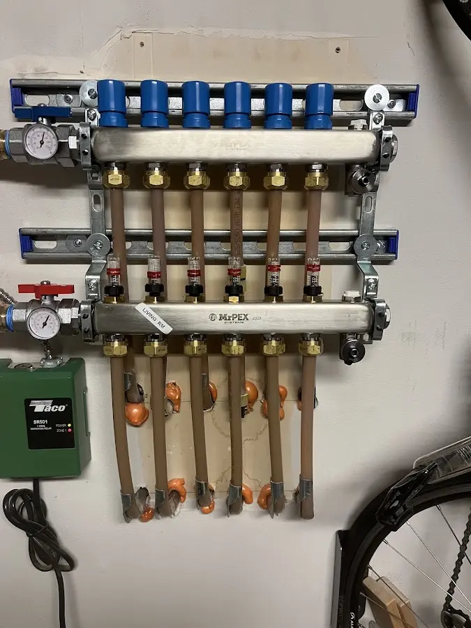 Plumber performing Gas Leak Detection at a residential property in Baldwin